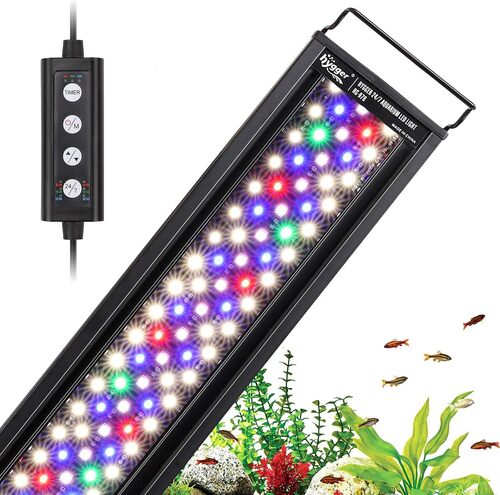 Picture of a bright hygger aquarium light